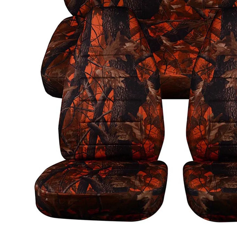 Автомобильные чехлы для сидений автомобиля джунгли камуфляж чехол для сиденья имитация дерева ткань внедорожник внедорожная подушка