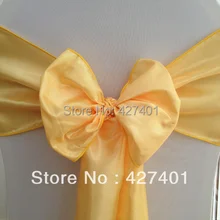 Горячие Ярко-Желтый Тафта Председатель Sash Для Свадебное Event& Украшение Партии