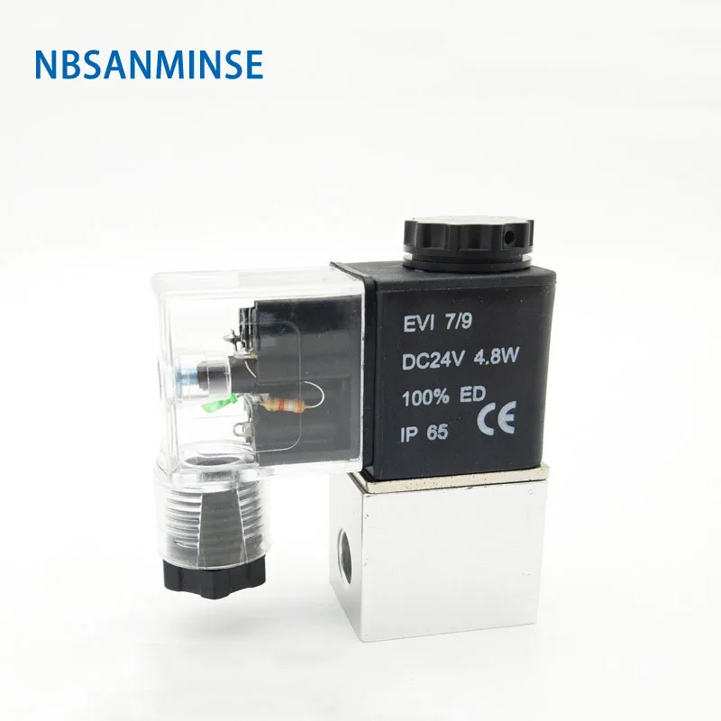 

NBSANMINSE 2V025 1/8 1/4 2 Way 2 Position Normally Closed Pneumatic Solenoid Valve Air Compressor Solenoid Valve