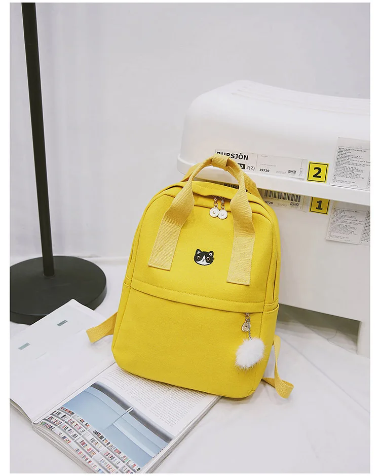 Женский рюкзак для школьниц-подростков, винтажная стильная женская школьная сумка, тканевый рюкзак, женский рюкзак Mochila 8830