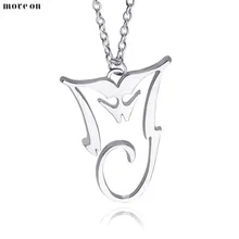 Мода Майкл ожерелье Джексон Серебряный кулон MJ король поп-музыки триллер Moonwalker MJ Bad ожерелья с логотипом для женщин мужчин подарки