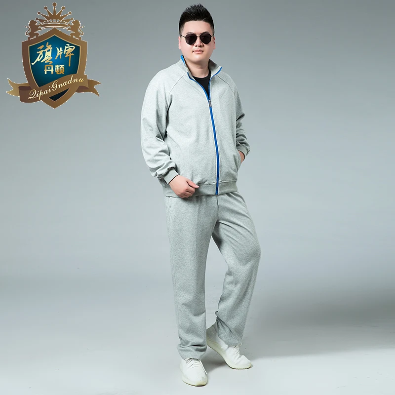 2018 Brand Sporting Suit Men Warm Hooded Tracksuit Track Men's Sweat Suits Solid Print Large Size Sweatsuit Male 8xl-xl Sets