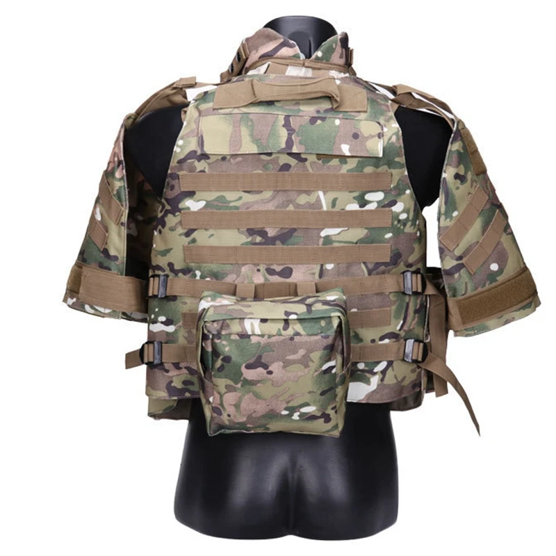 USMC Airsoft Military OTV Tactical Vest Camouflage combat Body Armor With Pouch/Pad ACU Molle Assault Plate Carrier CS Clothing