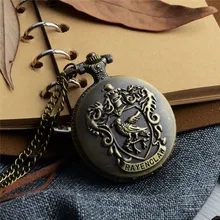 Vintage Gold Colors Pocket Watch Birds Carved Openable Steampunk Quartz Men Women Necklace Pendant Clock Gifts