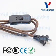 Яркий кабель в оплетке провод с металлической кнопкой 303 переключатель 2-контактный разъем кабель для настольной лампы, торшеры для осветительных приборов "сделай сам"