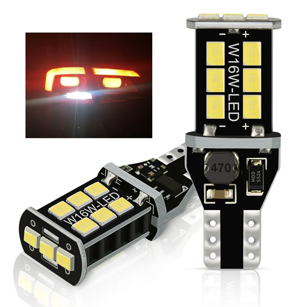 

W16W LED T15 LED Bulb Canbus 921 NO OBC Error Free Car Backup Reserve Lights Bulb For Volkswagen VW Tiguan MK5 MK7 MK4 MK6 MK2