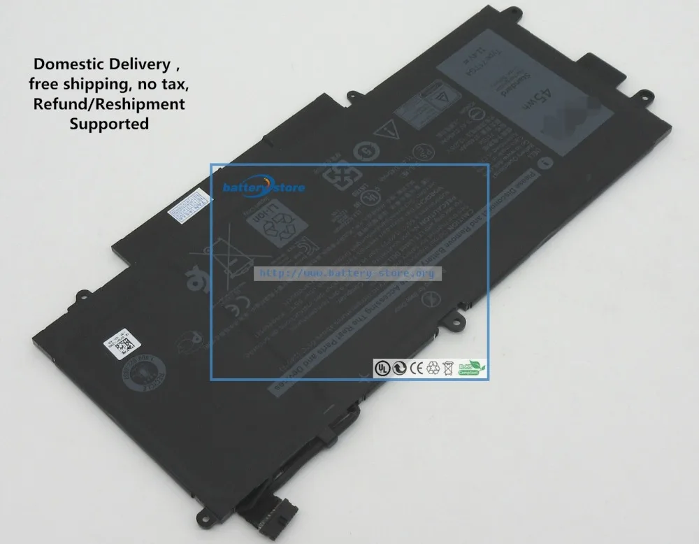 Бесплатная доставка 11 4 V 3940 мА · ч 45 W Подлинная батарея 71TG4 для Dell Latitude 5289 2 в 1 DELL 7390