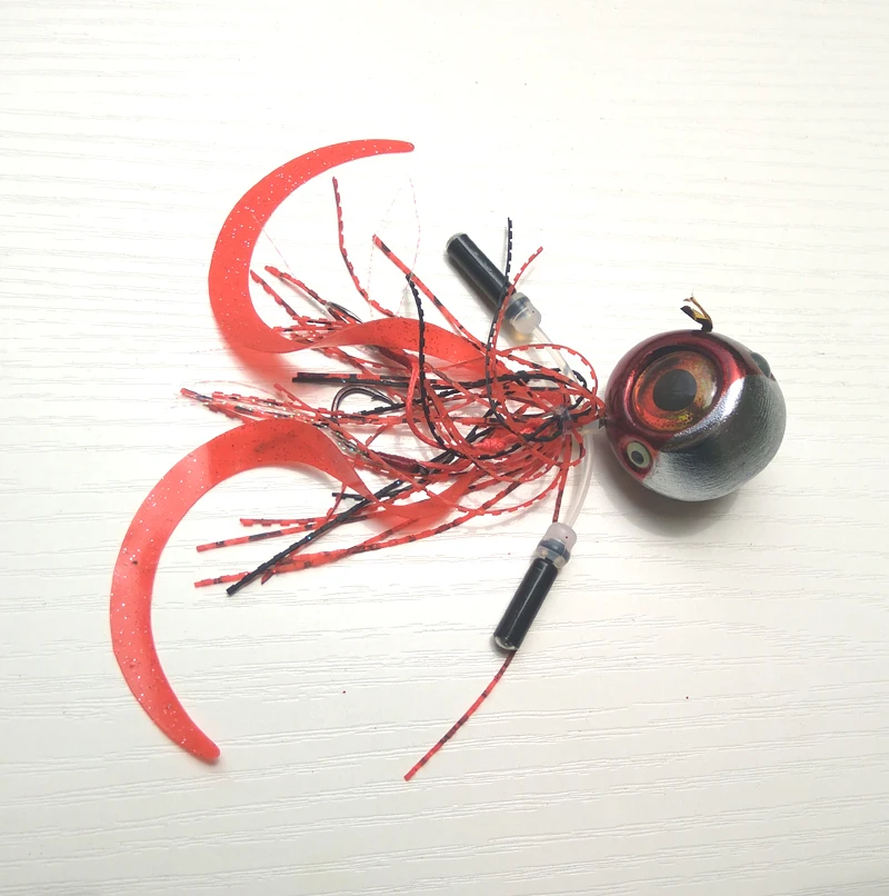 New design 2pcs 120g/100g/80g/60g Bottom jig Jig head with fishing lure