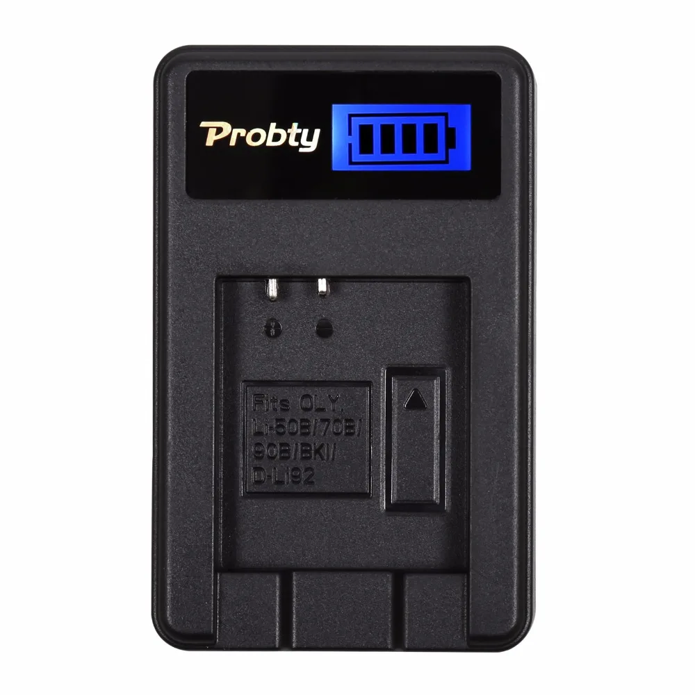 

Probty NP-BK1 NP BK1 NPBK1 LCD USB Charger for Sony Cybershot DSC-W180 DSC-W190 DSC-W370 DSC-S750 DSC-S780 DSC-S950 DSC-S980
