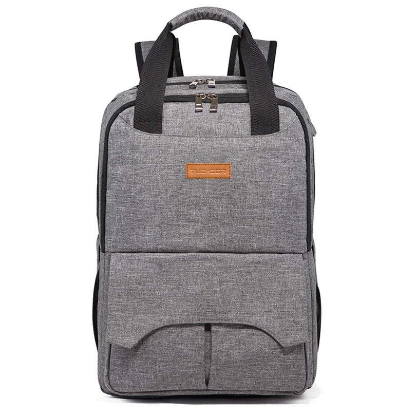 

New Mommy Diaper Bag Large Capacity Fashion Solid Color Baby Car Backpack Outdoor Baby Care Diaper Backpack for Mum and Daid