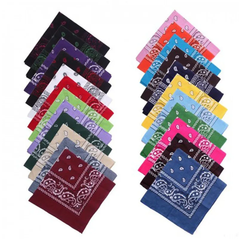 

Unisex Vintage Women Men Head Wrap Neck Scarf Wristband Handkerchief 14 Colors 2018