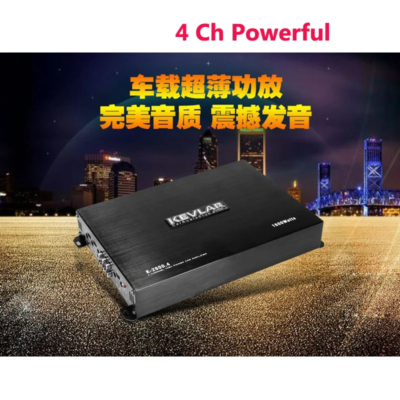 4CH мощный аудио усилитель класса AB лучшее качество стерео RMS 4x100 Вт автомобильный