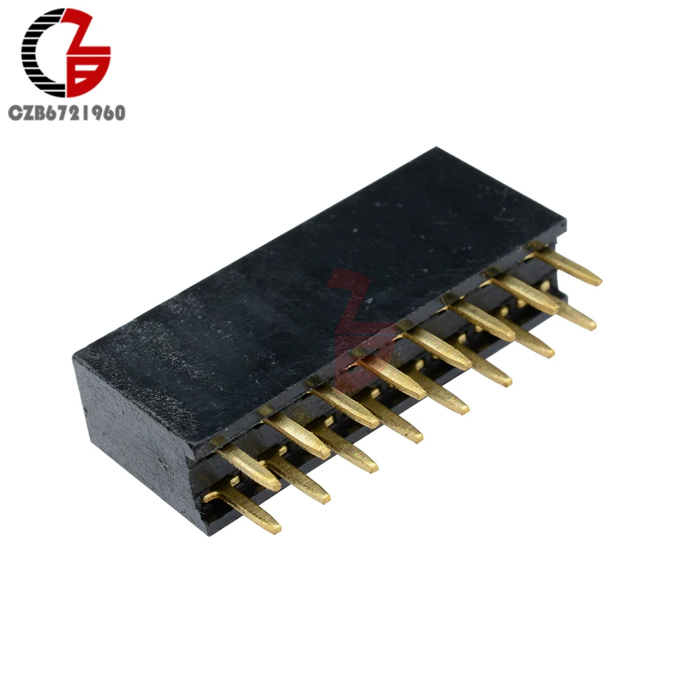 

50PCS 2X8 Pin 16P 2.54mm Double Row Female Straight Header Pitch Socket Strip