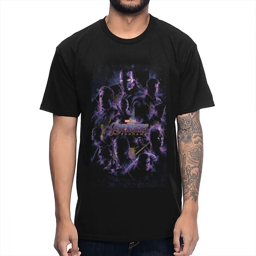 Новинка футболка для мужчин с изображением героев фильма мстители графическая