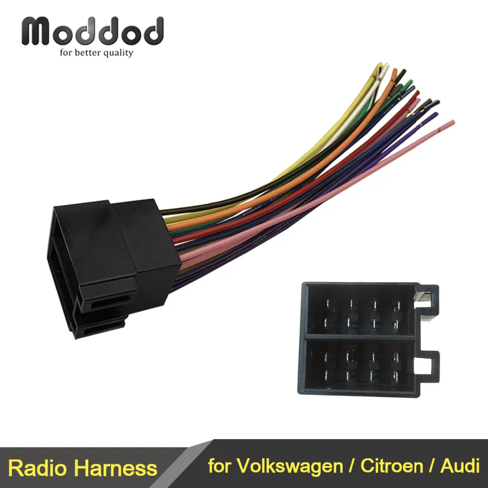 ISO Универсальный Переходник проводки для радиоприемника Volkswagen VW Citroen Audi|radio wires|iso