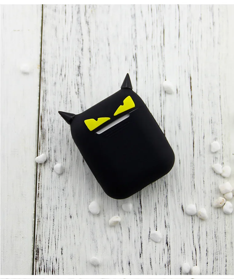 Airpods чехол противоударный for Apple Bluetooth наушники зарядки маленький демон Бэтмен ультра тонкий мягкий чехол милые защитная пленка