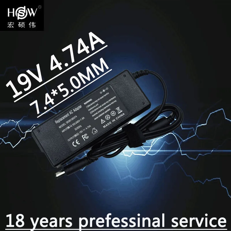 

19V 4.74A 90W Ac Laptop Power Adapter Charger For Hp Nc6220 Nc6230 Nc6320 Nc6400 Nx6115 Nx6120 Nx6125 Pavilion Dv3 Dv4 Dv5 Dv6