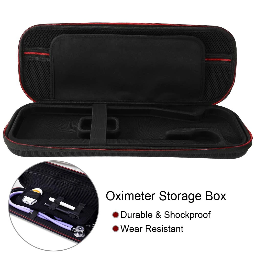 Oximeter Blood Glucose Meter Carrying Case Box Medical Shockproof