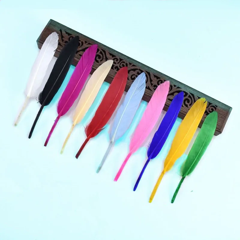 

beautiful cheap Natural Duck feathers for jewelry making 10-15cm colorful crafts feathers party decorations for DIY Home plumes