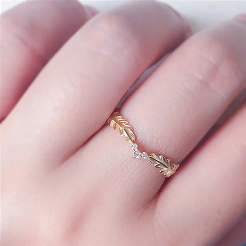 ROMAD пшеничные кольца, Золотое кольцо на палец для женщин, символ мира, вечерние кольца, Женские Ювелирные изделия с растениями, bijoux femme R3