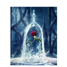 Одинокие розы. 40х50см, живопись по номерам, сделай сам, настенное искусство, декор гостиной, пейзаж, фигура, животное, цветок, мультфильм