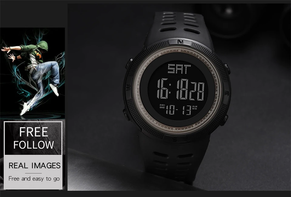 Sports Watch Men Digital Electronic Wrist Watch Waterproof LED Fitness Outdoor Watch For Running Chronograph Wristwatch Relojes (9)