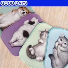 40x60 50x80 см собака кошка мультфильм стиль милые рождественские коврики ковры Противоскользящие коврики наружные коврики животные двери коврики