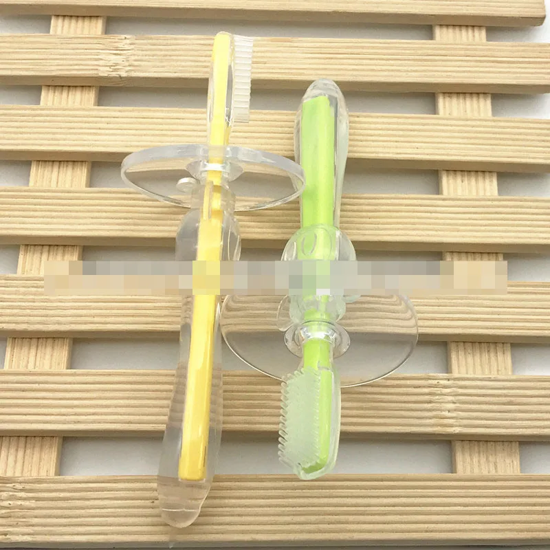 Детские Лиственные зубные щетки силиконовый детский Прорезыватель для обучения зубная щетка es детская зубная щетка для новорожденных уход за полостью рта