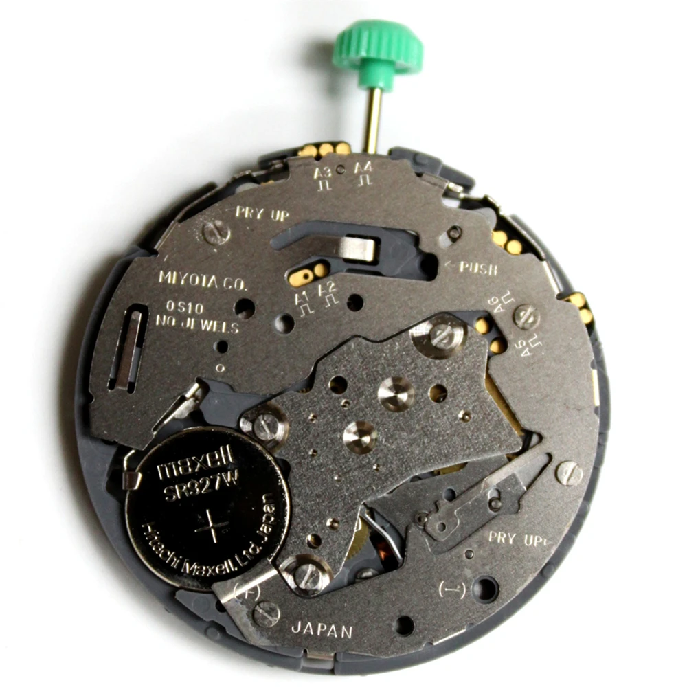 Запасные части для MIYOTA OS10 кварцевые часы Дата на 3 'с прикрепленным стержнем и батареей замена часы механизм