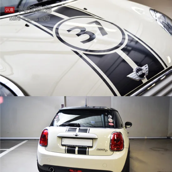 

car hood & rear decal for mini cooper s F55 F56 R55 R56 R60 R61 customized