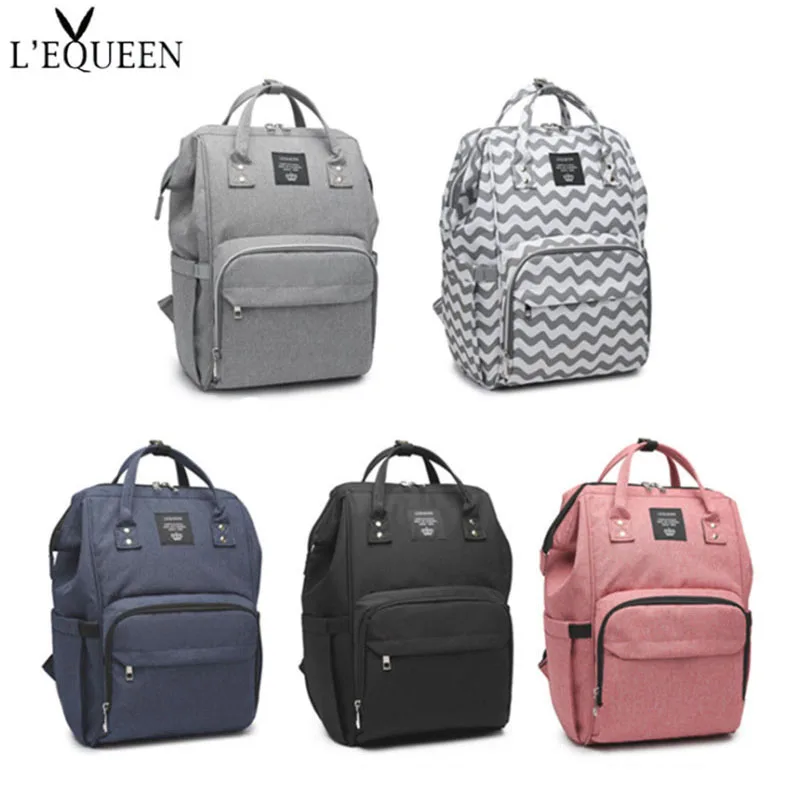 

LEQUEEN baby diaper bag maternity mommy bag Organizer stroller large capacity baby care nappy bag travel backpack for mom