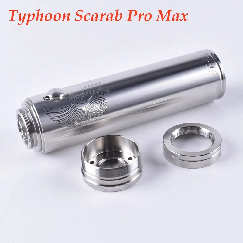 

ShenRay Typhoon Scarab Pro Max Mech Mod 316SS 25MM Diameter Vaporizer Vape 21700 Battery fit Taifun GT IV RTA Kayfun Lite RTA