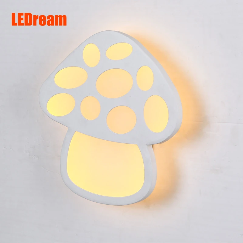 

Mushrooms wall lamp, contemporary contracted children room corridor lights LED a stylish bedroom room creative lighting lamps