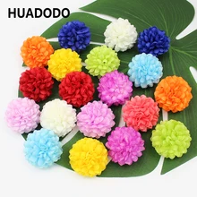 HUADODO см 10 шт. 4,5 см искусственные гвоздики цветок головки шелк мини гортензии цветы для дома Свадебные украшения DIY поддельные цветы