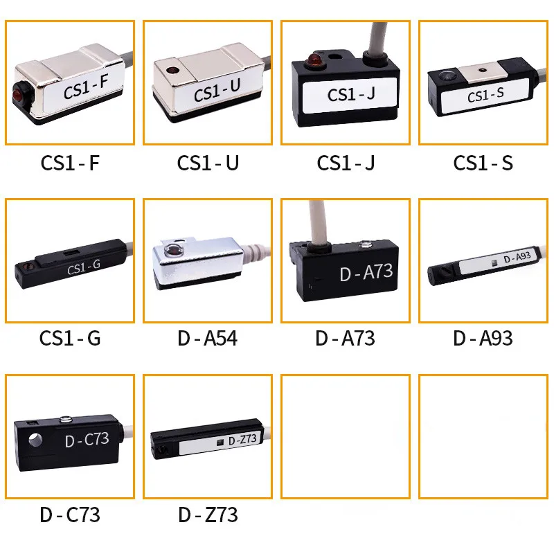 Пневматический цилиндр Магнитный Рид переключение датчика приближения D-A93 D-Z73 D-A73 D-A54 D-C73 CS1-J CS1-U CS1-F CS1-S CS1-G