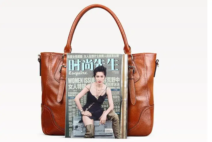 Винтажная большая сумка на плечо из натуральной мягкой кожи, Большая вместительная сумочка, роскошный дизайн, женские сумки через плечо, сумка-портфель