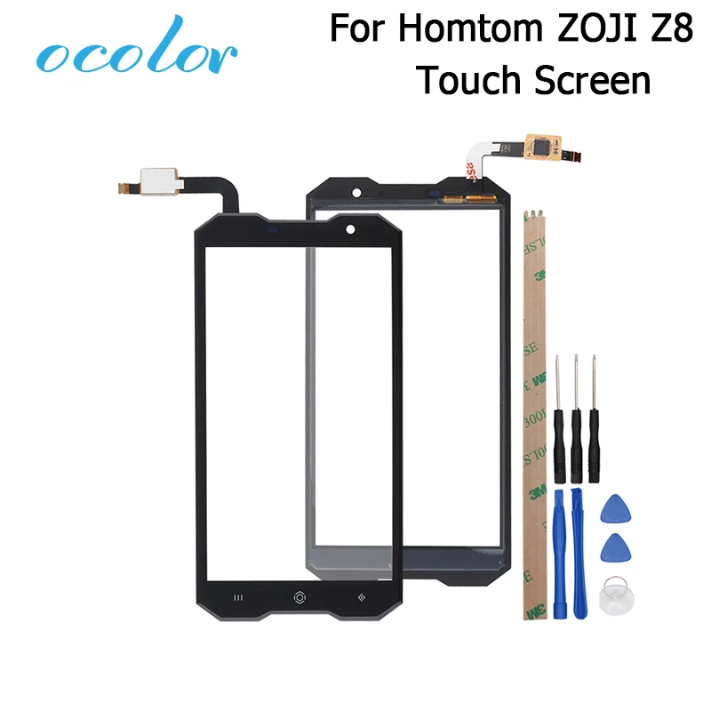 

ocolor For Homtom ZOJI Z8 Touch Screen Touch Panel Perfect Repair Parts For Homtom ZOJI Z8 Phone Accessories +Tools +Adhesive