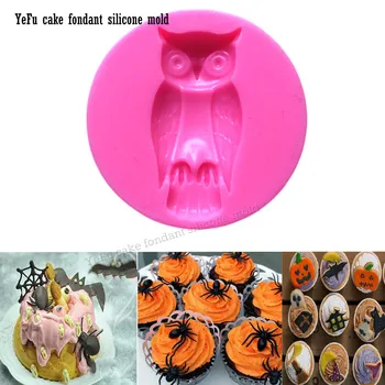 

Chocolate mold silicone DIY owl soap mold fondant cake decorating tools silicone mold baking tools for cakes cooking tools F0907