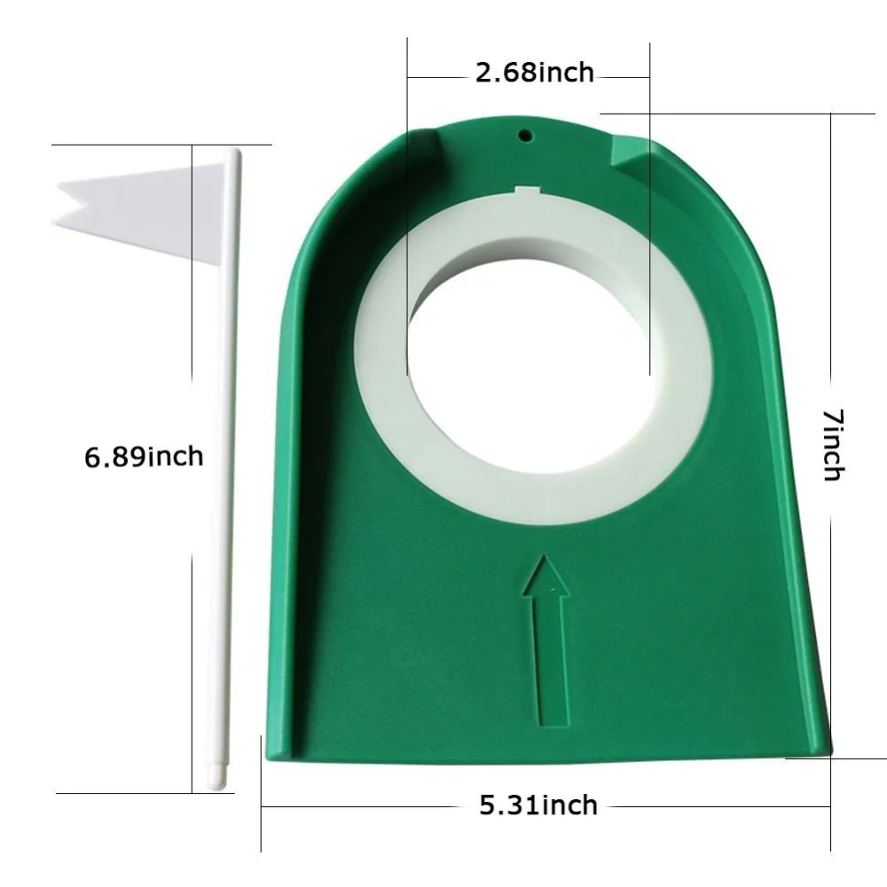 RubberGolf Putting Green 4 1/4 'отверстие для чашки с флагом для дома и двора на открытом воздухе тренировочный тренажер аксессуары для гольфа