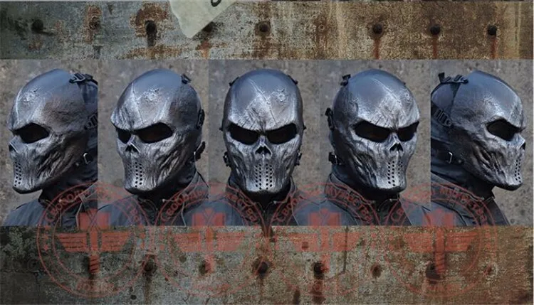 Highlander Camouflage US Tactical Masks Outdoor Military Hunting Paintball Army Airsoft Tactical Skull Full Face Protection Mask (14)