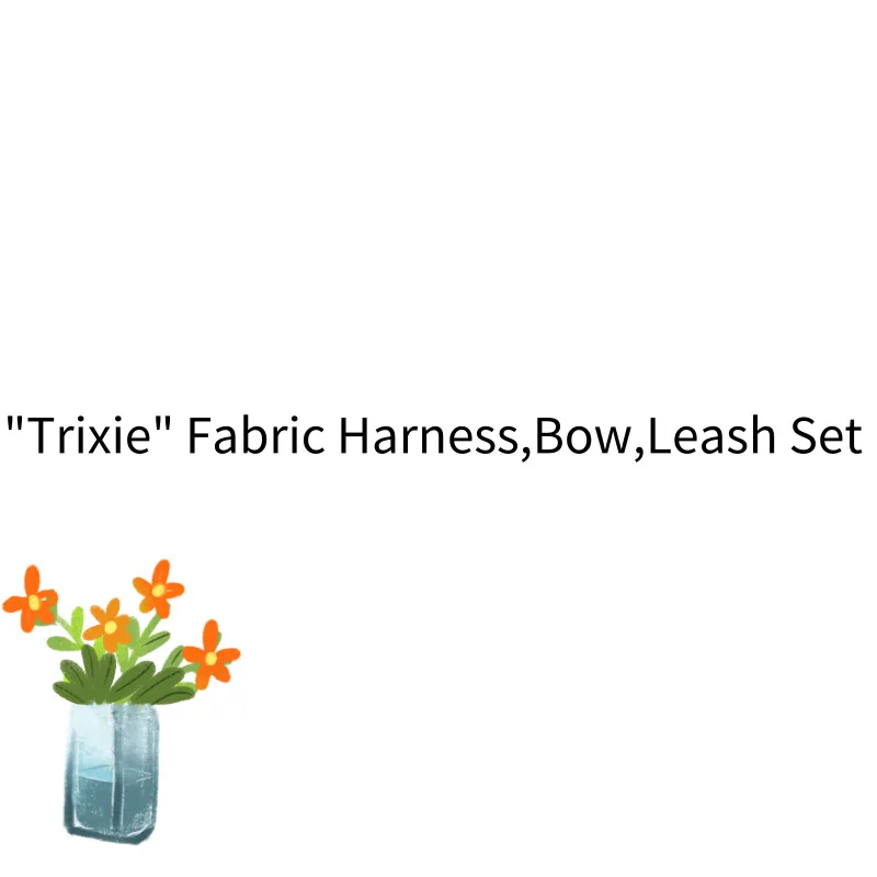 harness leash bowtie Набор поводков с бантиком - Цвет: harness leash bowtie