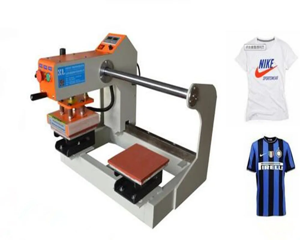 

pneumatic double - bit hot scalding heat press machine 15 * 15 110V/60HZ