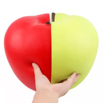 

Simulation Fruit PU Squishy Slow Rising Big Apple Squeeze Decompression Squish Anti Stress Relief Toy For Children Girl Boy