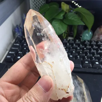 

216g Natural clear quartz crystal cluster wand spcimen reiki feng shui products wholesale price #BH985