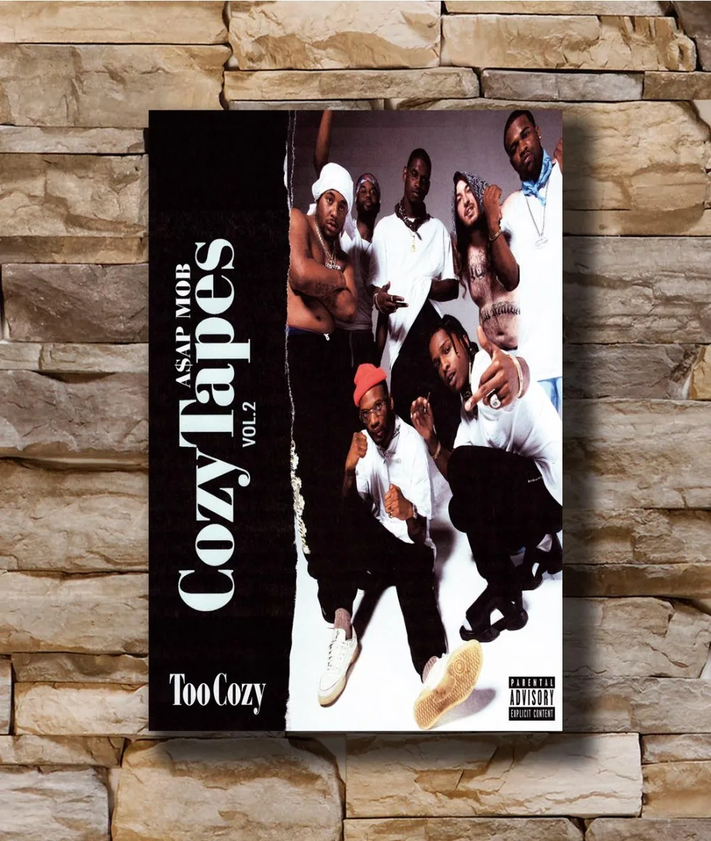 Asap Mob Cozy Tapes vol 2 Album 2017 Hip Hop Home Decoration Poster ...