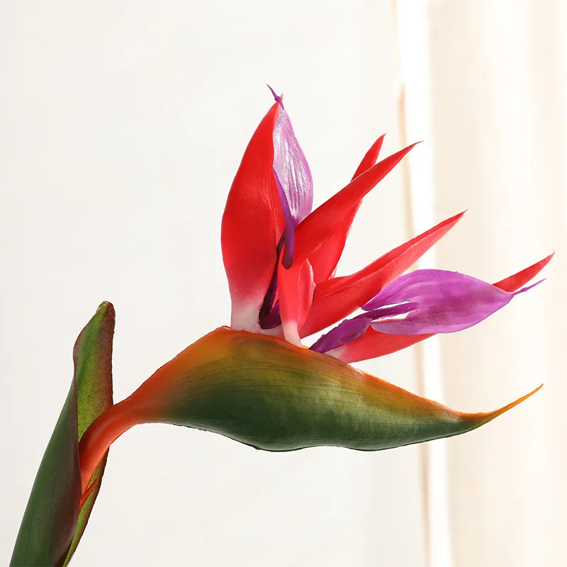 Высокая-класс 1 филиал небесная птица Искусственные цветы дом Декоративные искусственные цветы искусственные растения, ненастоящие растения - Цвет: Темно-розовый