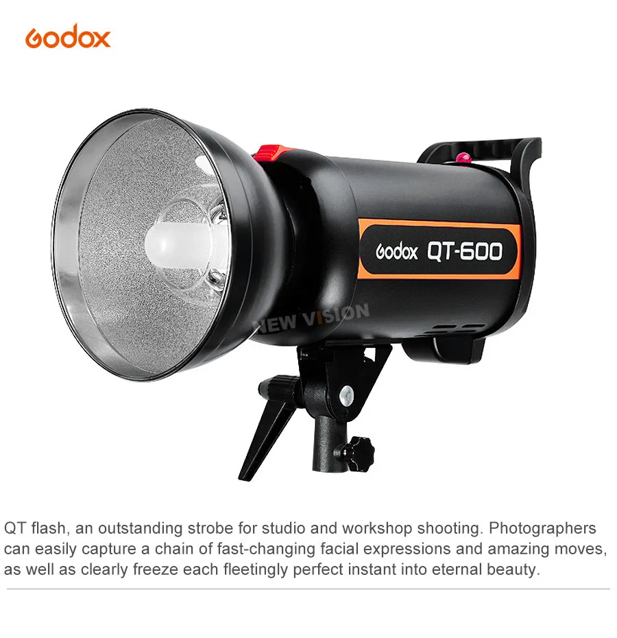 Godox QT600 600WS Фотостудия вспышка моносвет стробоскоп фото вспышка скорость светильник