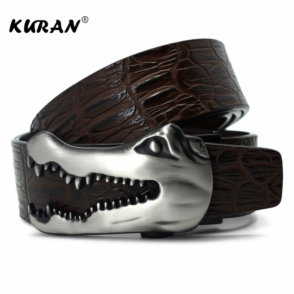 

Designer Belts Men High Quality Male Genuine Leather Strap Waist Crocodile Luxury Famous Brand Wedding