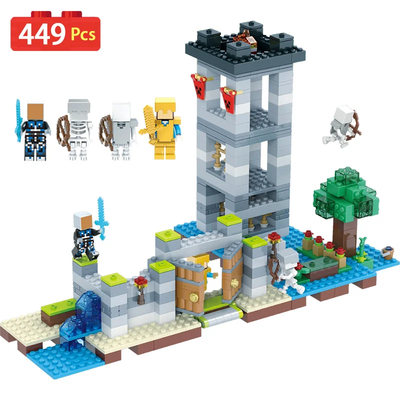 

New Technic My World Action Figures Building Blocks Compatible LegoINGLYS Minecrafter Blocks Castle Steve Toy For children Gift