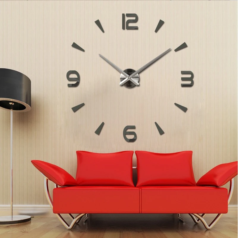 Специальные большие diy кварцевые 3d настенные часы для гостиной большие настенные часы зеркальные наклейки Современный дизайн домашний Декор